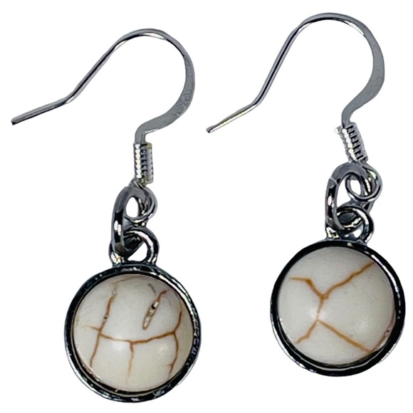 Stone pendant earrings NEW - Picture 1 of 6